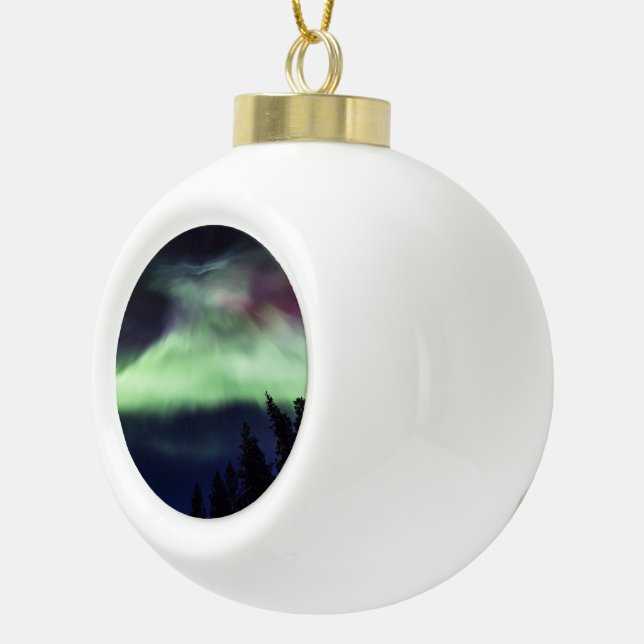 Boule En Céramique Borealis de l'aurore en Laponie finlandaise (Droite)