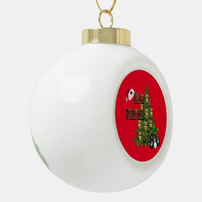 Boule En Céramique Boules de pelouse Conception des arbres de Noël, (Gauche)