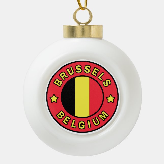 Boule En Céramique Bruxelles Belgique (Devant)