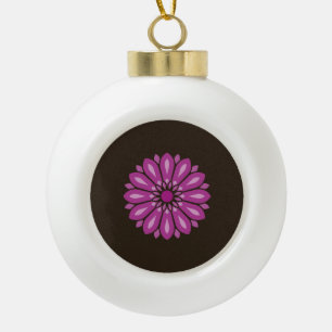 BOULE EN CÉRAMIQUE CADEAU MODERNE FLEUR DE MAMAN PAPA SŒUR FILS PATRO