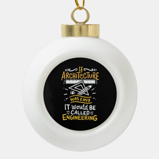 Boule En Céramique Cadeaux d'architecte (Devant)