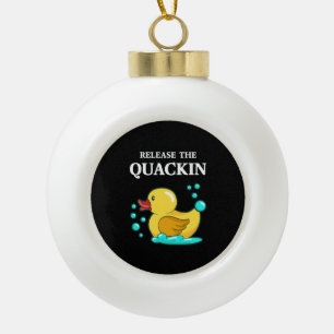 Boule En Céramique Canard - Relâchez Le Quackin