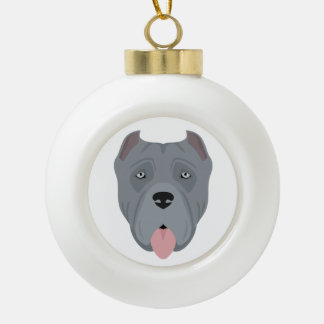 Boule En Céramique Cane Corso, Italian mastiff Christmas Ornament