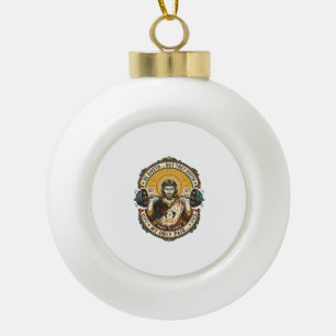 Boule En Céramique Casque Jésus mort milieu Ensemble silencieux Gym W