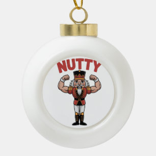 Boule En Céramique Casse-Noisette drôle de Noël Nuty Fitness Naturel