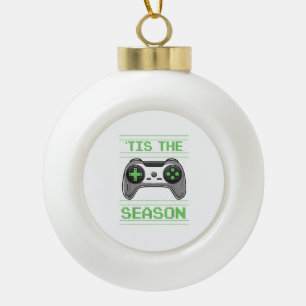 Boule En Céramique C'est la saison de jeux vidéo de Noël Xmas Joueur