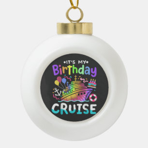 Boule En Céramique C'est mon voyage de vacances en croisière Tie Dye