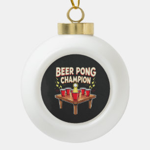 Boule En Céramique Champion de la bière Pong Ping Pong Boire