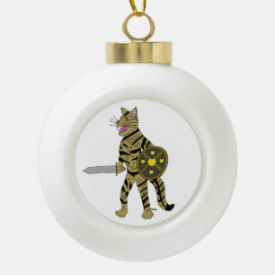 Boule En Céramique Chat guerrier