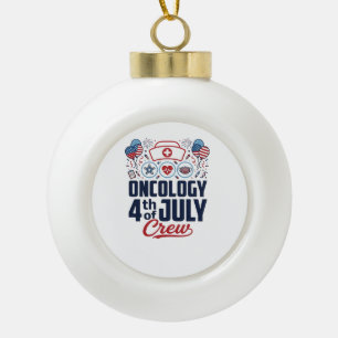 Boule En Céramique Chemio Crew Médical Patriotique T-shirt 4 juillet 