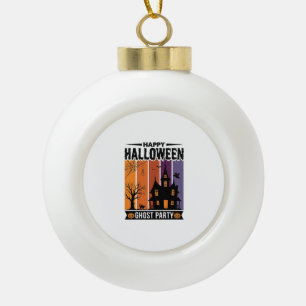 Boule En Céramique Chemise de maison hantée de fête de fantôme de Hal