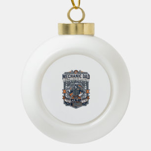 Boule En Céramique Chemise de Mécanicien de la Fête des Pères Papa Dr