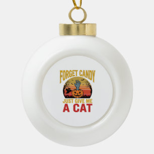 Boule En Céramique Chemise drôle de bonbons pour amateur de chats Hal