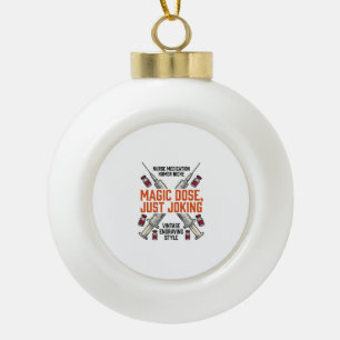 Boule En Céramique Chemise vintage dose de sorcière humour infirmière