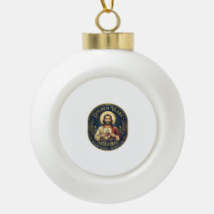 Boule En Céramique Chemise Vintage Jésus Retraite Chrétienne