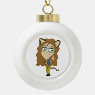 Boule En Céramique chibi catgirl    