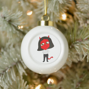 Boule En Céramique chibi fille diable