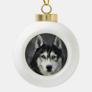 Boule En Céramique Chien Husky Gros Chien Animal Animateur Animé