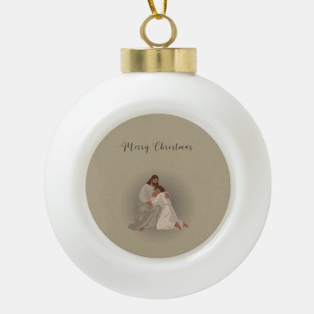 Boule En Céramique Christian Christmas Ornament  (Devant)