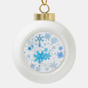 Boule En Céramique Chute de neige de Noël