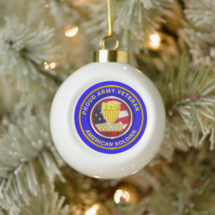 Boule En Céramique Commandant général de l'Armée Noël vétéran