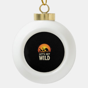 Boule En Céramique Cool Safari Design Homme Femmes Enfants Safari Ani