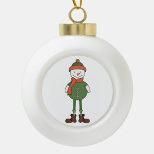 Boule En Céramique Cool Snowman