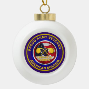 Boule En Céramique Corps chimique de l'Armée de terre fier Vétérinair