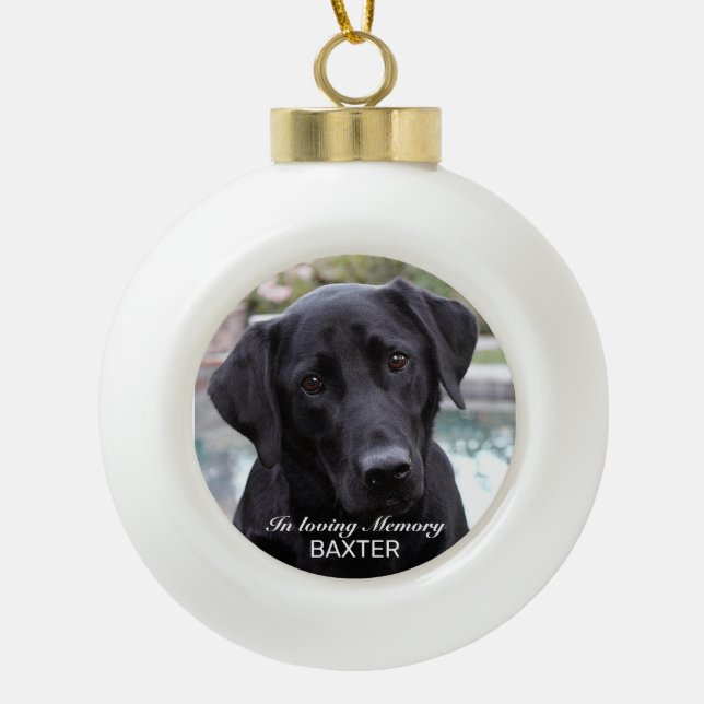 Boule En Céramique Créez votre propre photo de poche (Devant)