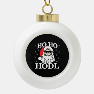 Boule En Céramique Crypto Christmas Santa Cryptocurrency Ho Ho Hodl