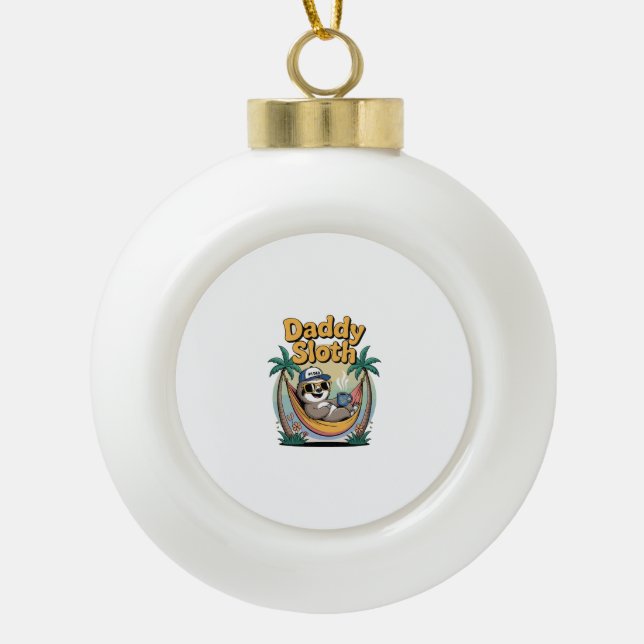 Boule En Céramique Cut Daddy Sloth Père (Devant)