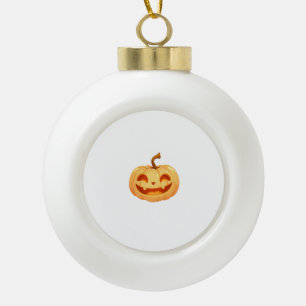 Boule En Céramique Cute Citrouille Jack-o'-lantern Turtle Mer Hallowe