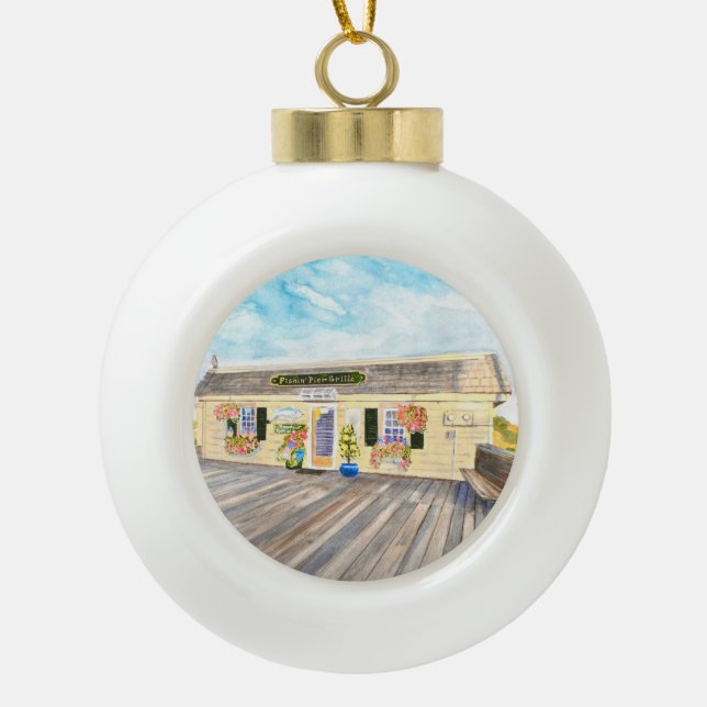 Boule en céramique de Fishin' Pier Grille (Devant)