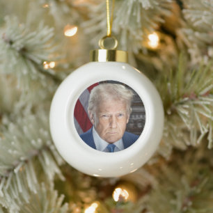 Boule En Céramique Donald Trump 2025 Portrait du président américain