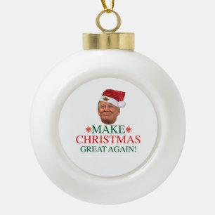Boule En Céramique Donald Trump - Rendre à Noël une grande fête