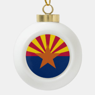 Boule En Céramique Drapeau de l'Arizona : Étoile de fondation Soleil,