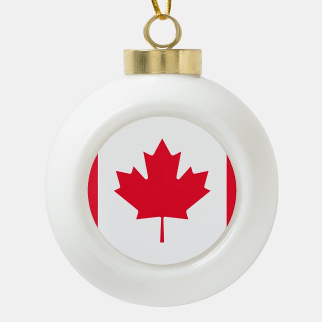 Boule En Céramique Drapeau du Canada (Devant)
