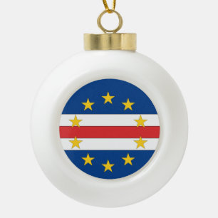 Boule En Céramique Drapeau du Cap-Vert