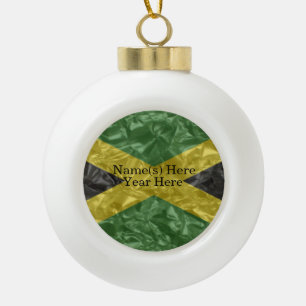Boule En Céramique Drapeau jamaïcain - Crinké