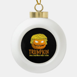 Boule En Céramique Drôle Halloween Trumpkin