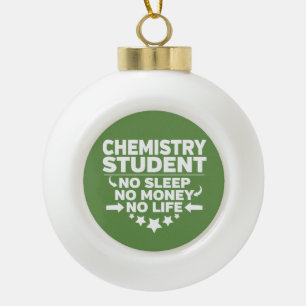 Boule En Céramique Étudiant en chimie Pas de vie ou d'argent