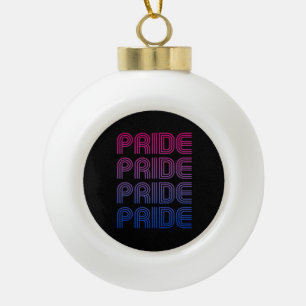 Boule En Céramique Fierté Rétro Bisexuelle