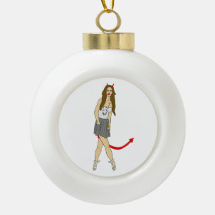 Boule En Céramique fille diable
