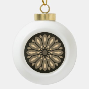 BOULE EN CÉRAMIQUE FLEUR CADEAU MODERNE DE MAMAN PAPA SOEUR FILS PATR