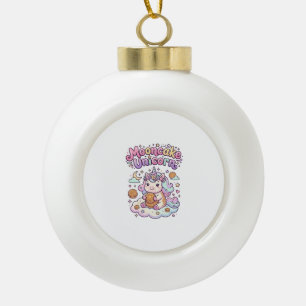 Boule En Céramique Gâteau de lune licorne Vêtements charmants licorne