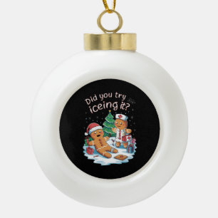 Boule En Céramique Gingerbread Homme Cookie laide Sweat Oh Snap Xmas