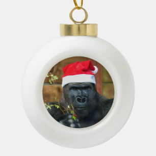 Boule En Céramique Gorilla Festive Cheer Unleashed