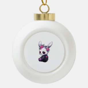 Boule En Céramique Goth Bunny tenue gothique mignonne E-Girl Kawaii R