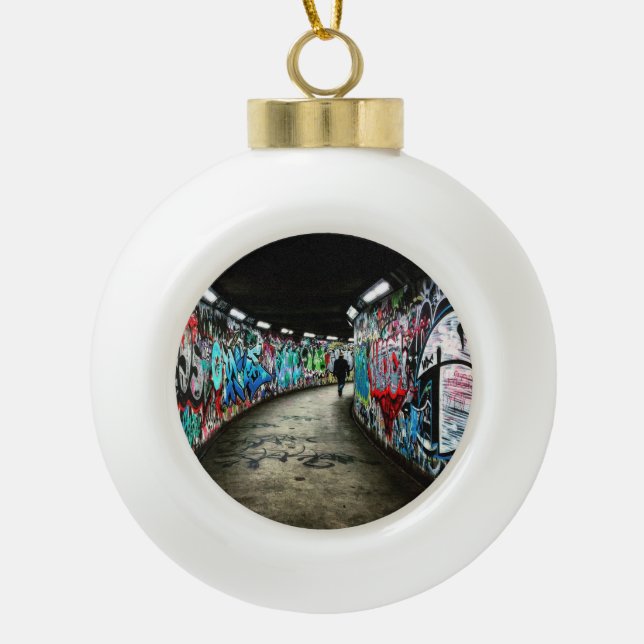 Boule En Céramique Graffiti de métro (Devant)