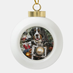 Boule En Céramique Grande Suisse de l'équitation moto Noël